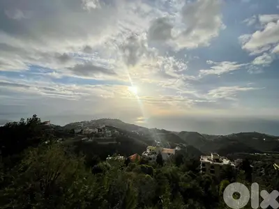 2720 SQM Land in Kfour with a Breathtaking Sea View
