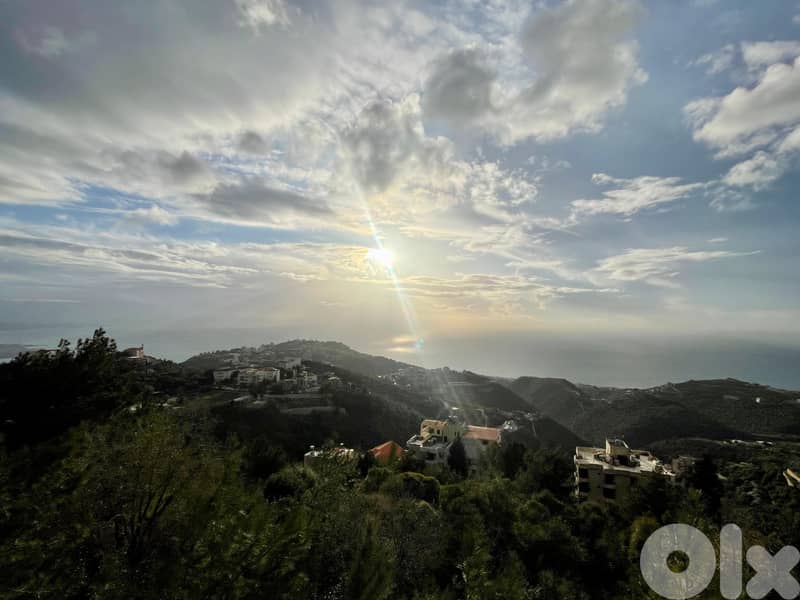 2720 SQM Land in Kfour with a Breathtaking Sea View 0