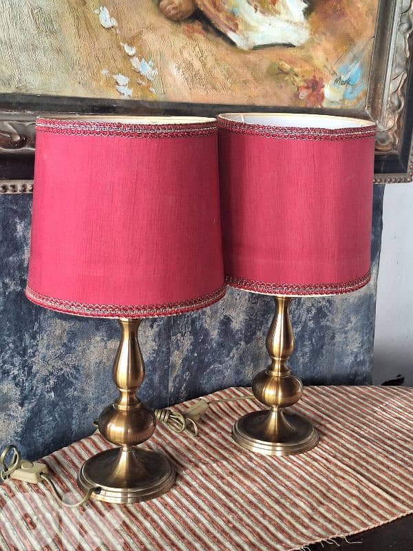 2 antique italian bronze lamps 2