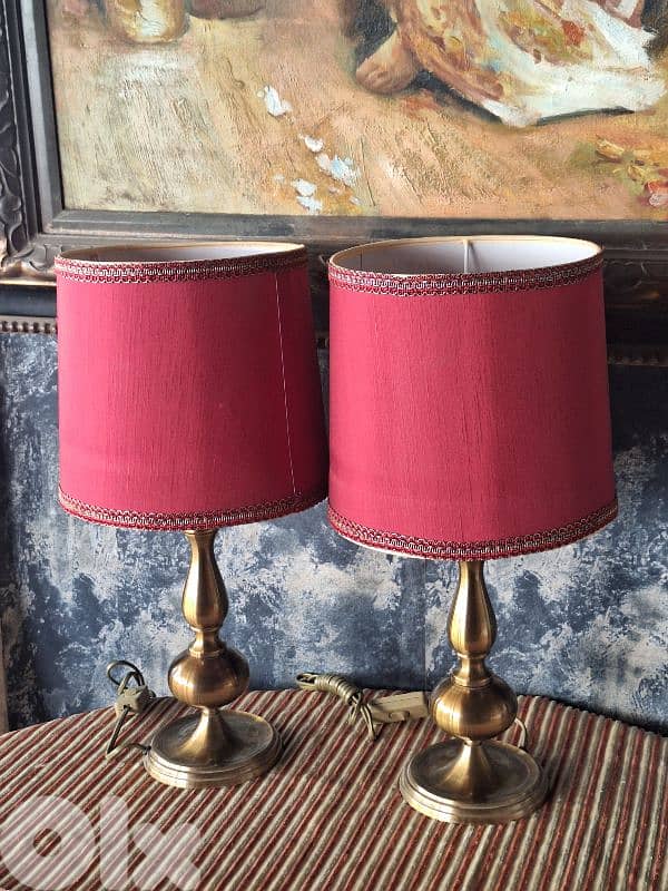 2 antique italian bronze lamps 5