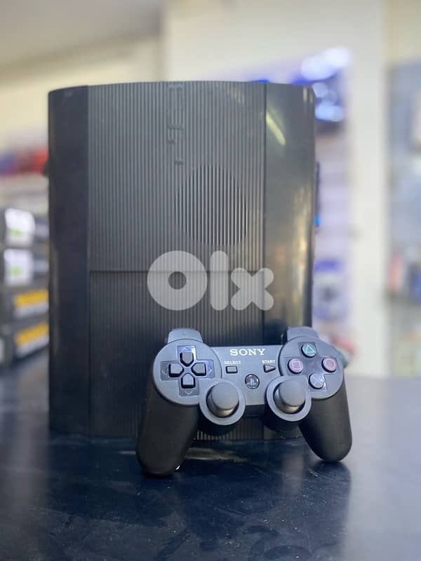 Ps3 Super Slim 320 Gb 1 Controller 18 Game 0