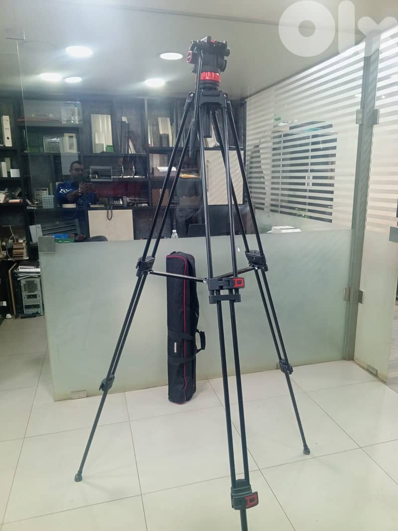 NEEWER TP75 74" Pro Video Tripod with Fluid Head 1