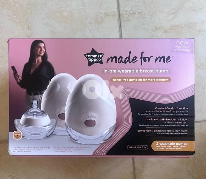 Tommee Tippee In-Bra Wearable Breast Pump + breast milk storage bags 0