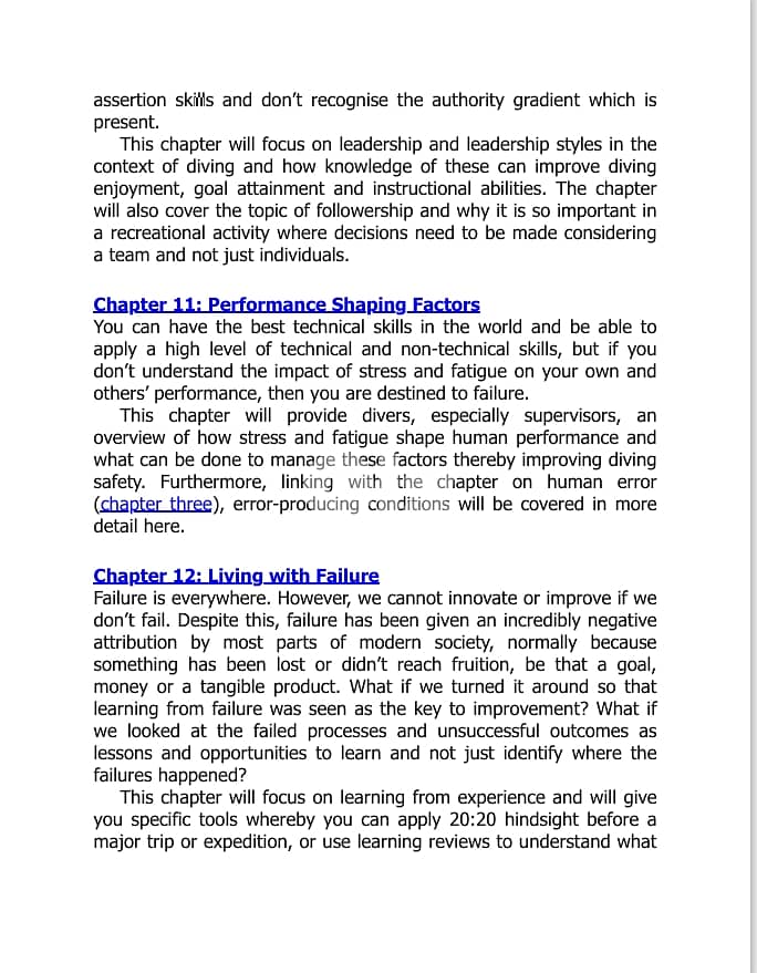 Under Pressure: Diving Deeper with Human Factors (eBook) 16