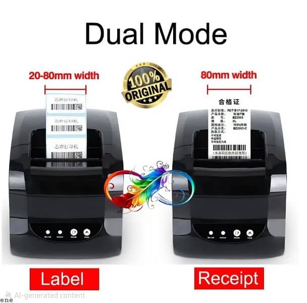 thermal printer for labels and receipts usb 0