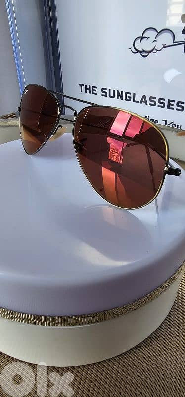 Ray-Ban Aviator Flash Lenses RB3025 167/2K Bronze Red 4