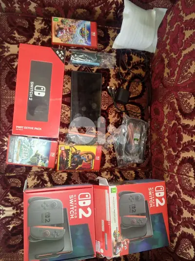 switch 2 like new with 2 games Zelda not included or trade with ps5 slim or fat