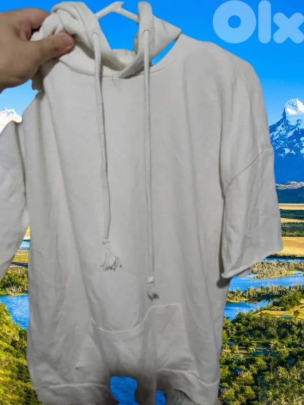 Zara white hoodie. 0