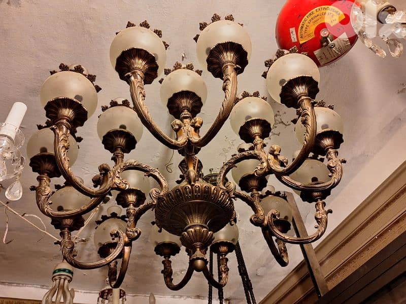 large antique czech chandelier 0