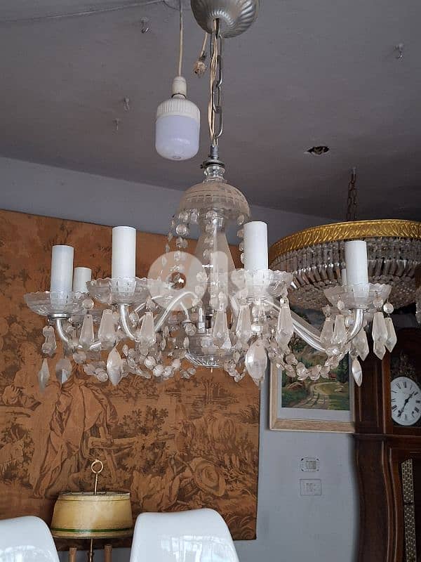 antique czech crystal chandelier 2