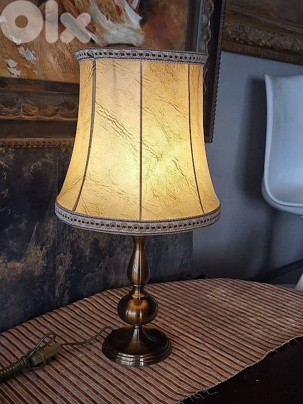 english leather and brass lamp 2
