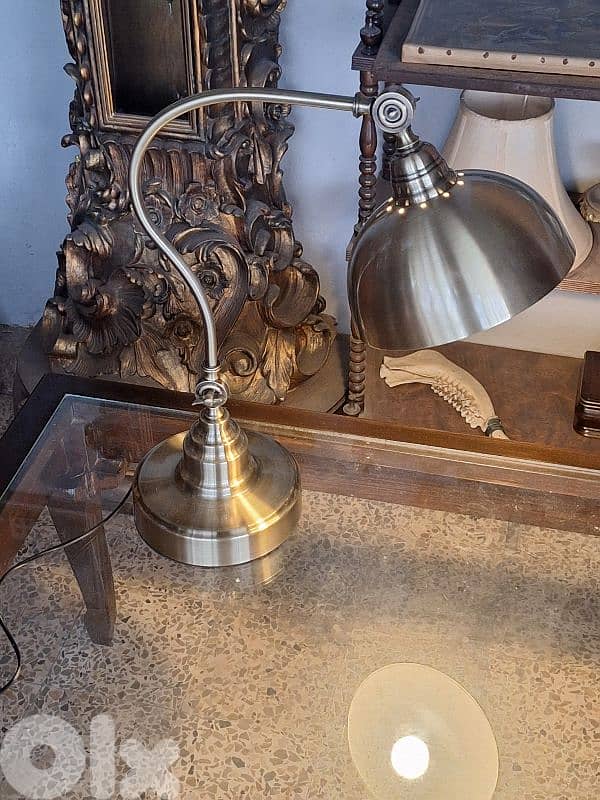 english brass flexible desk lamp 1