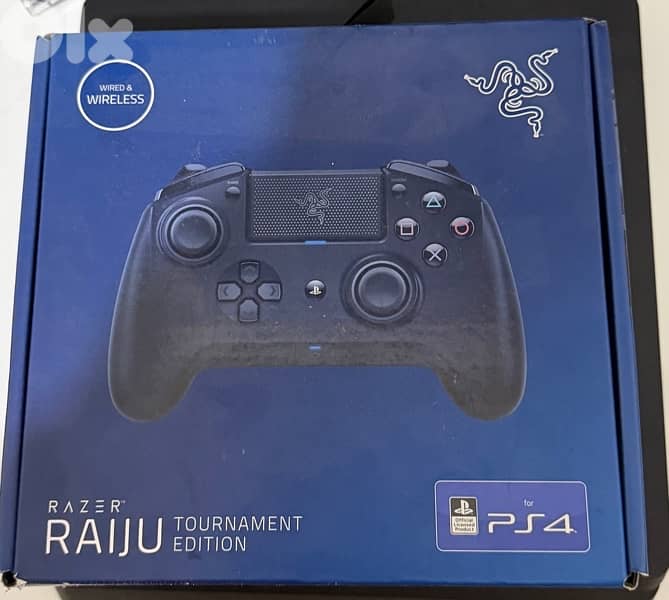ps4(slim)+razer raiju tournament edition controller 0