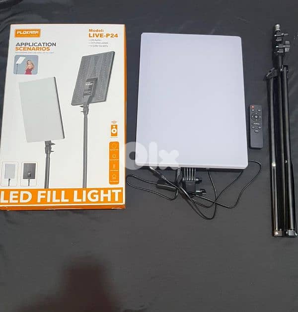 Plokama LIVE-P24 Professional LED Video Light - 75W Ultra Bright 6