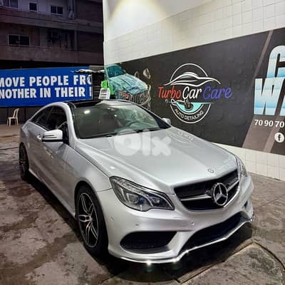 Mercedes-Benz E 250 coupe 2014 silver/red