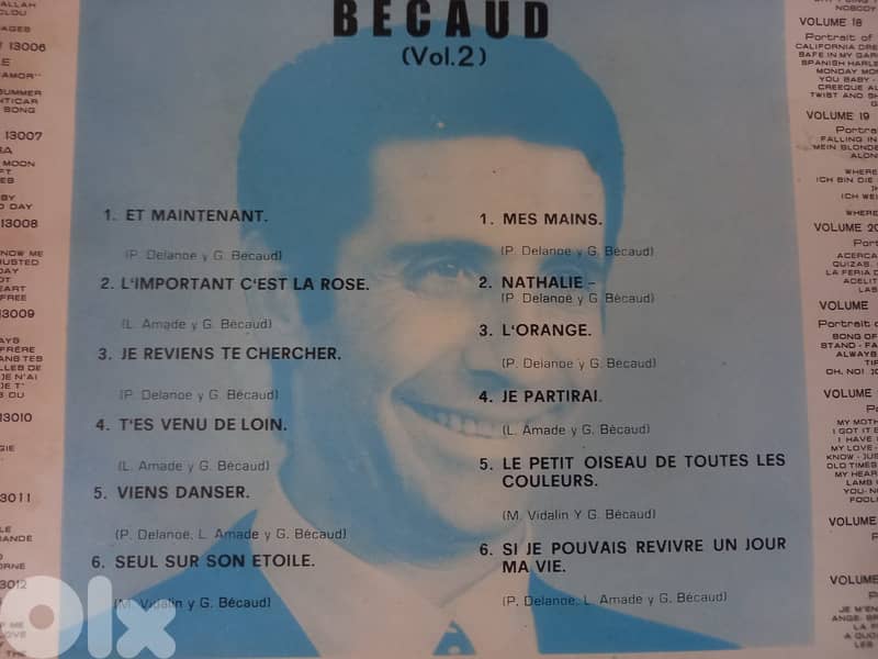Portrait Of Gilbert Bécaud Vinyl combination 1