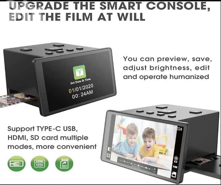 DIGITNOW Slide Scanner & Slide Viewer with a large 5” LCD 22MP 5