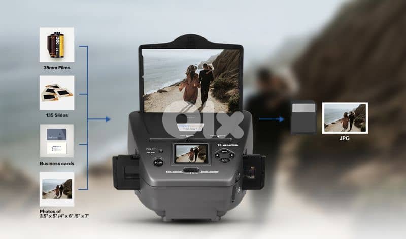 DIGITNOW Film/Photo Scanner 2.4" LCD Converts Slides & Negatives film 1
