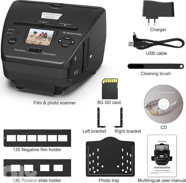 DIGITNOW Film/Photo Scanner 2.4" LCD Converts Slides & Negatives film 4