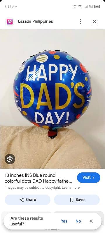 father's day balloons and decoration 0
