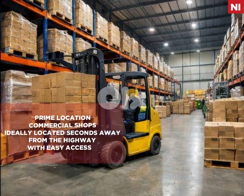 Prime location commercial shops , Amchit/عمشيت  REF#NI134757 0
