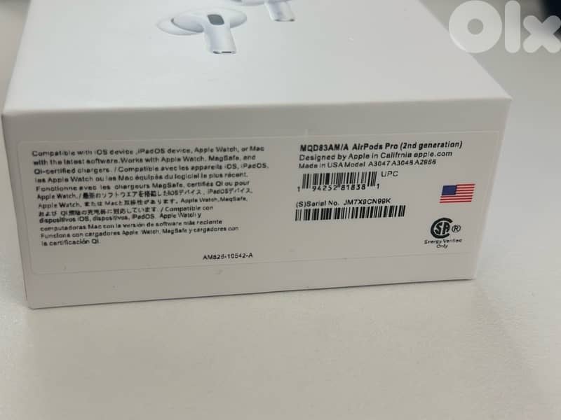 Airpods pro 2 gen new (open box) 0