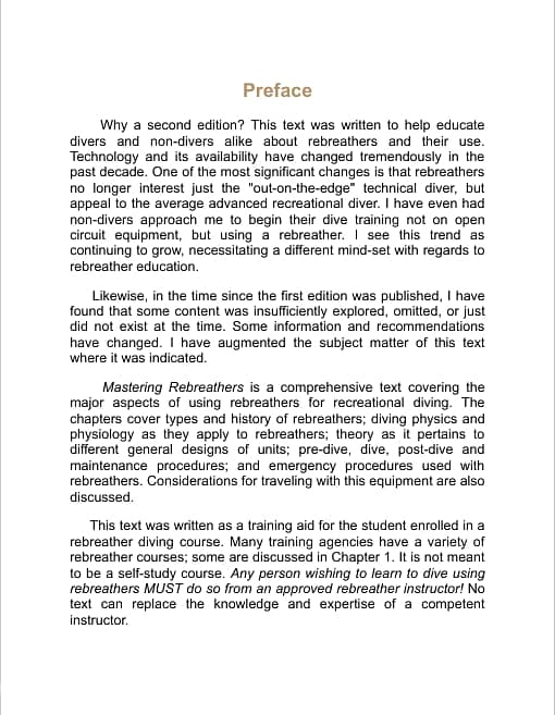 Mastering Rebreathers - 2nd edtion By Jeffrey E. Bozanic (eBook) 11