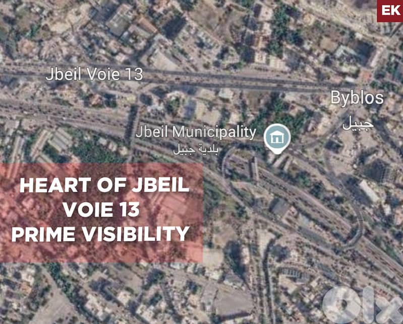 Great visibility, prime location, Jbeil /جبيل  REF#EK134801 0