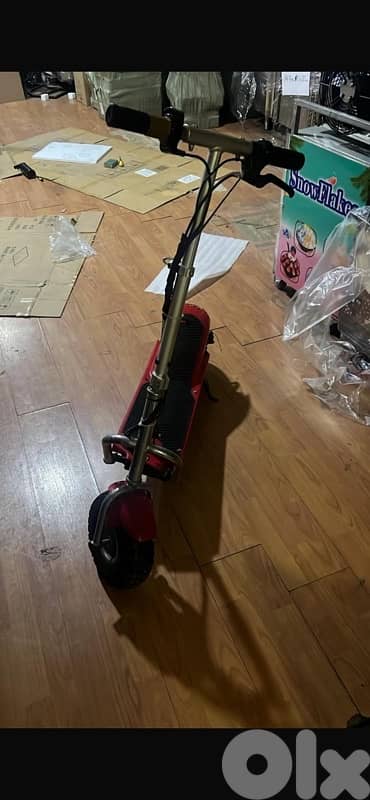 red used electric scooter 4