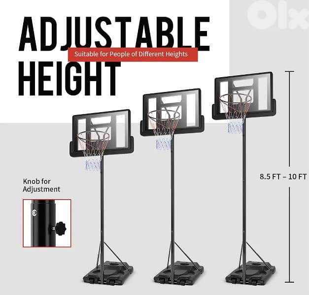 only 80$ Movable basketball hoop (Backboard 100cmx70cm) 0