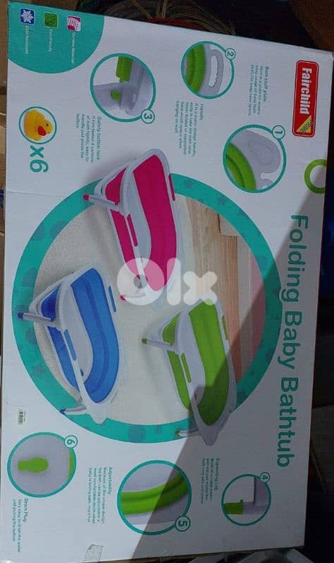 foldable bathtub + bath seat 0