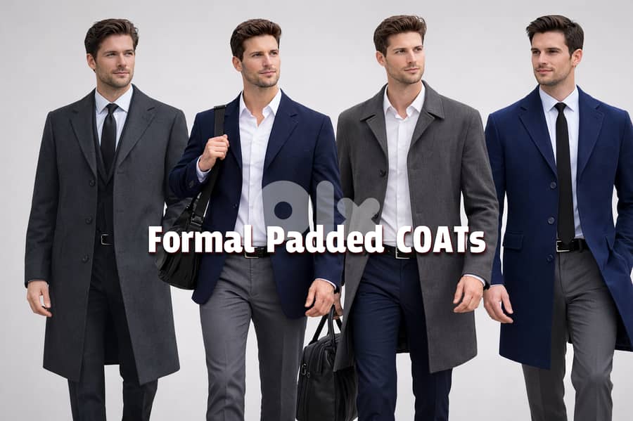 Formal Padded COATs from European Brands 0