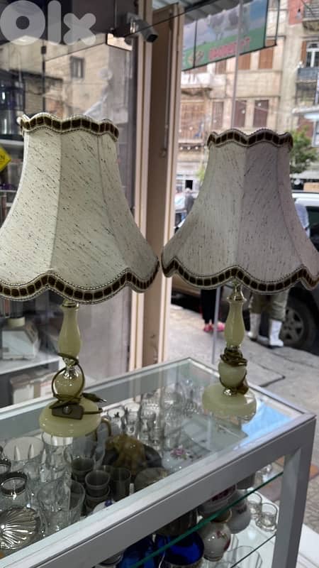 Vintage alabaster Table Lamps 0
