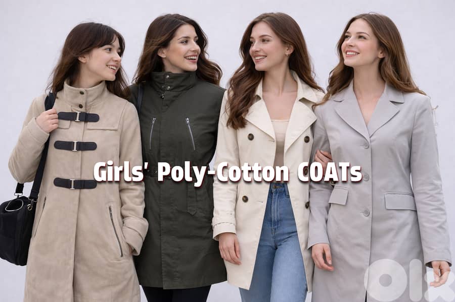 Young Ladies' Poly-Cotton COATs from the finest European Brands 0
