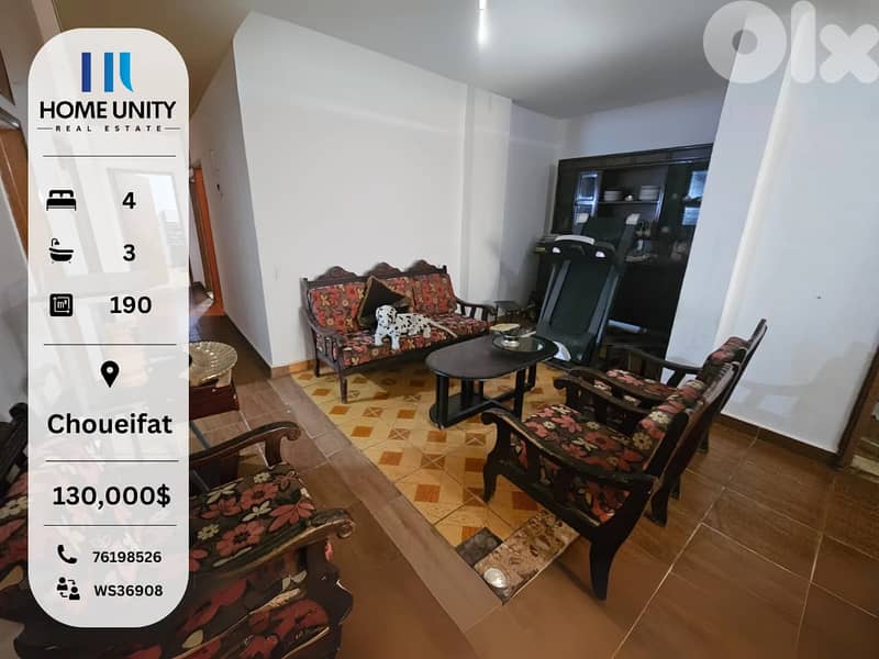 Appartment for Sale in Choueifat, Aley 0