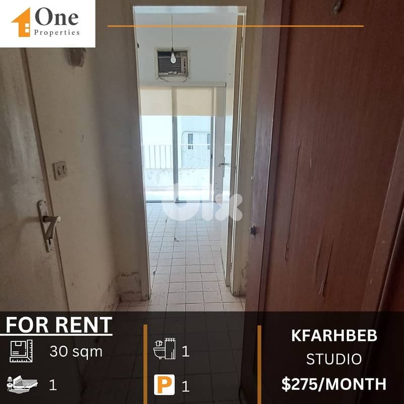 STUDIO / APARTMENT FOR RENT IN KFARHBEB 0