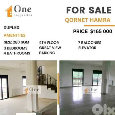 DUPLEX FOR SALE IN QORNET HAMRA DUPLEX FOR SALE IN QORNET HAMRA
