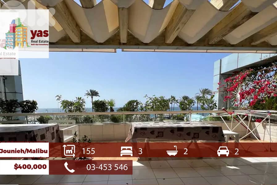Jounieh/Malibu 155m2 | 25m2 Terrace | Chalet | Furnished | EH/YV | 0