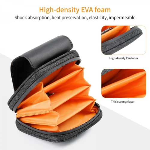 K&F Concept Camera 4 Pocket Lens Filter Pouch Case - KF13.117 1