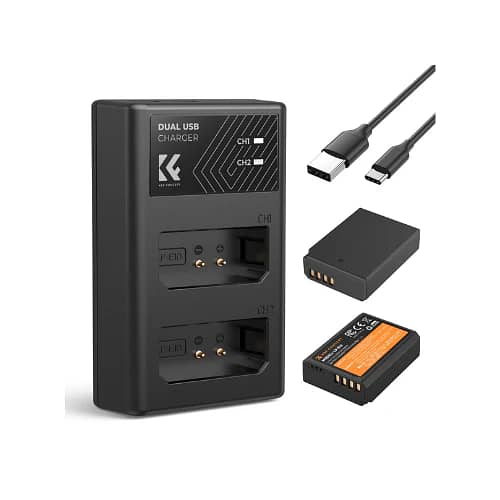K&F CANON LP-E10 BATTERY DUAL CHARGER-KF28.0028 0