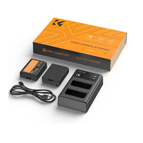 K&F CANON LP-E10 BATTERY DUAL CHARGER-KF28.0028 1