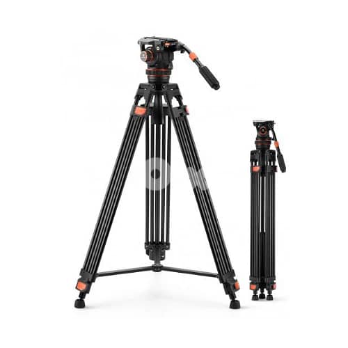 K&F Concept 75.2" (1.91m) Video Tripod with Fluid Head - KF09.148 0