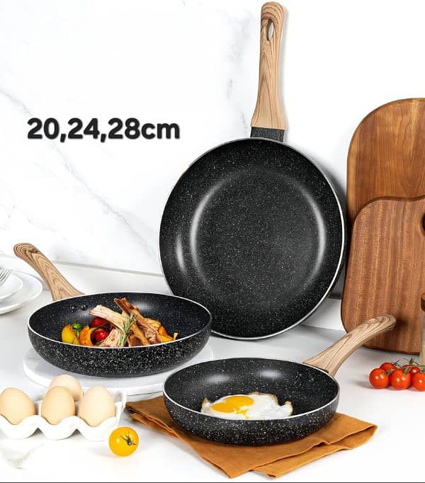 fry pan set UAKEEN GERMANY طقم مقالي 0