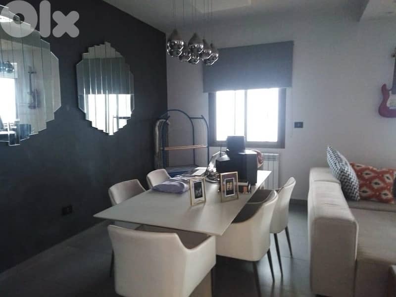 Modern Dining Set – Table, 6 Chairs, Mirrors & Chandelier Included 1