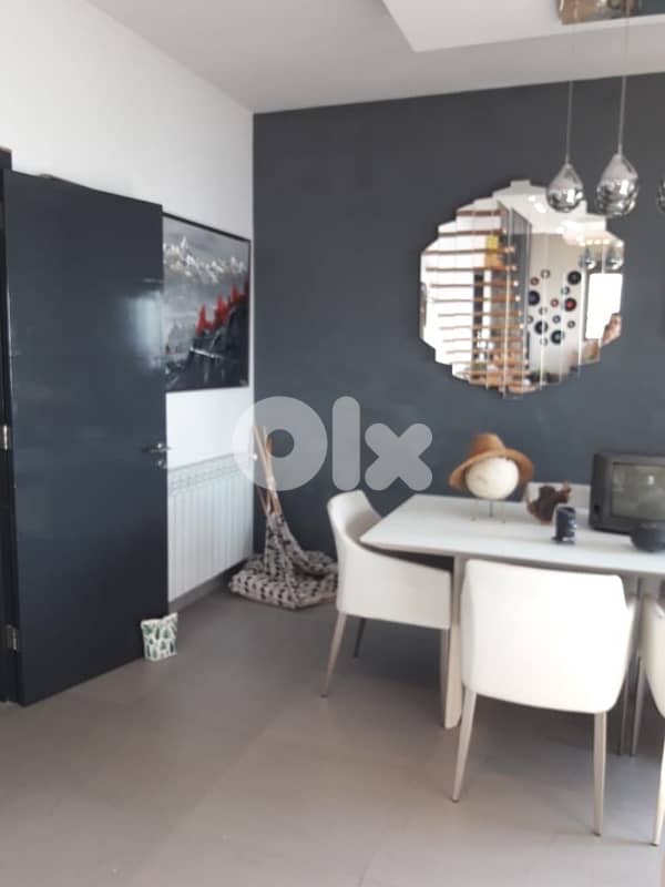 Modern Dining Set – Table, 6 Chairs, Mirrors & Chandelier Included 3
