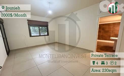 Apartment for Rent in Jounieh!!