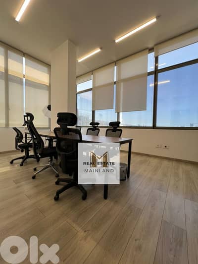 Prime | Fully Furnished Equipped Office for Rent in Jal El Dib