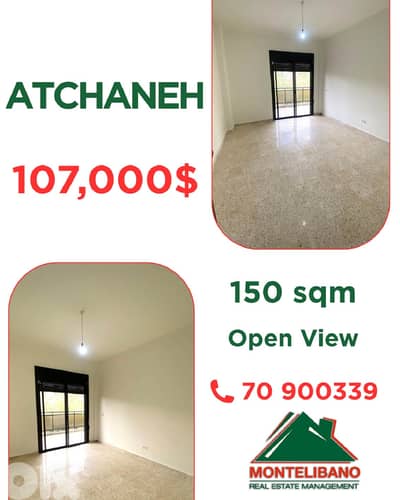 150 sqm Apartment For Sale in Atchaneh عطشانة with Open Mountain View