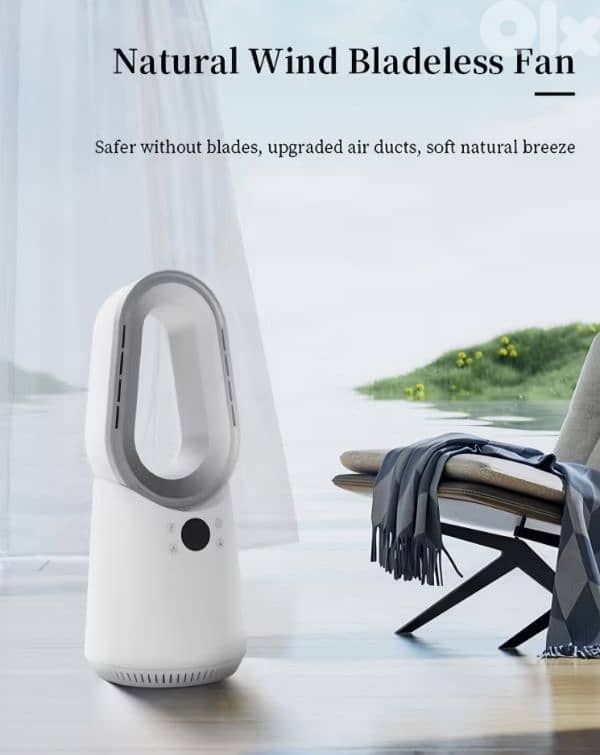 SWITCH ON bladless Desk Fan, 10 speeds, premium edition. 0