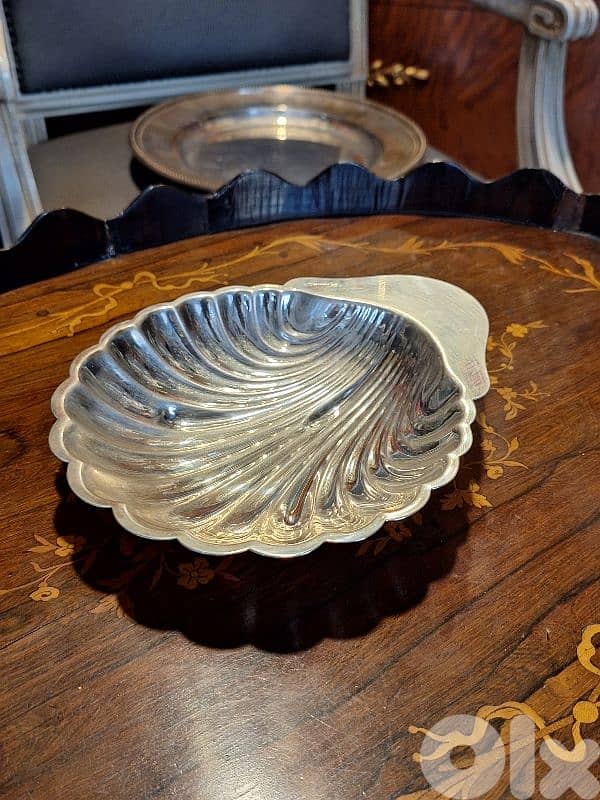 christofle france shell shaped plate 0